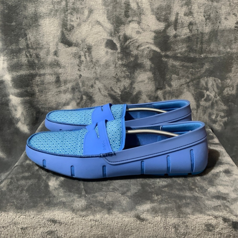 Swims Loafers Mens 15 Braided Lace Blue Water Resistant SWB193LF-408 EUC